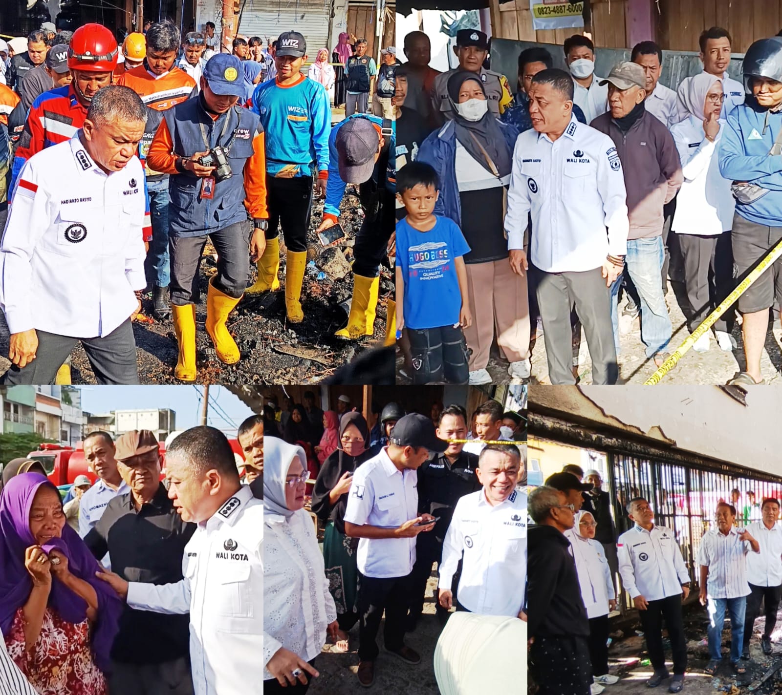 Pasca Kebakaran Pasar Inpres Manonda, Wali Kota Palu Hadianto Rasyid Langsung Tinjau Lokasi