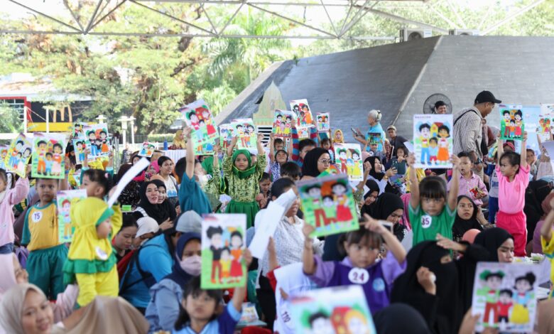 250 Anak PAUD Meriahkan Lomba Mewarnai Peringatan HAN 2025