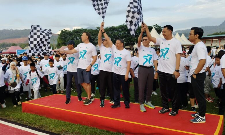Pererat Kebersamaan, Lantamal VI dan PT Vale Jalan Sehat HUT 57 PT Vale Indonesia