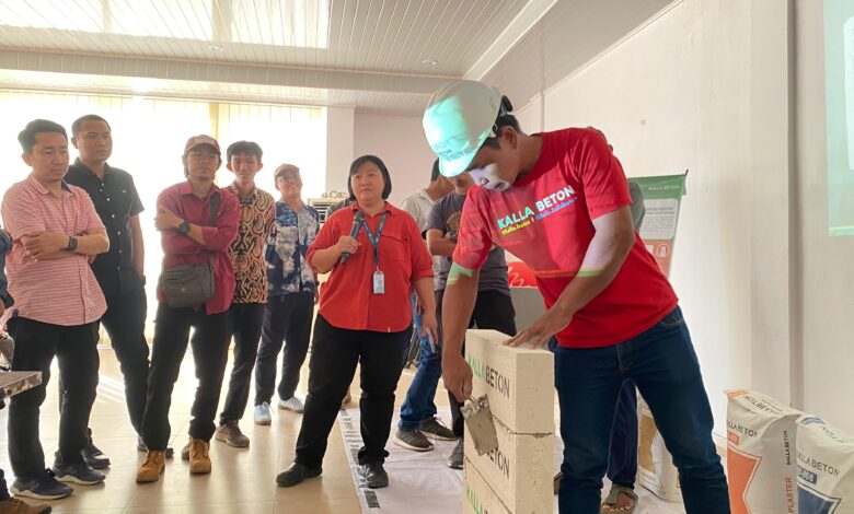 Kalla Beton Hadirkan Edukasi Mortar Instan untuk Pemasangan Bata Ringan di Constructor’s Lab CitraLand Celebes