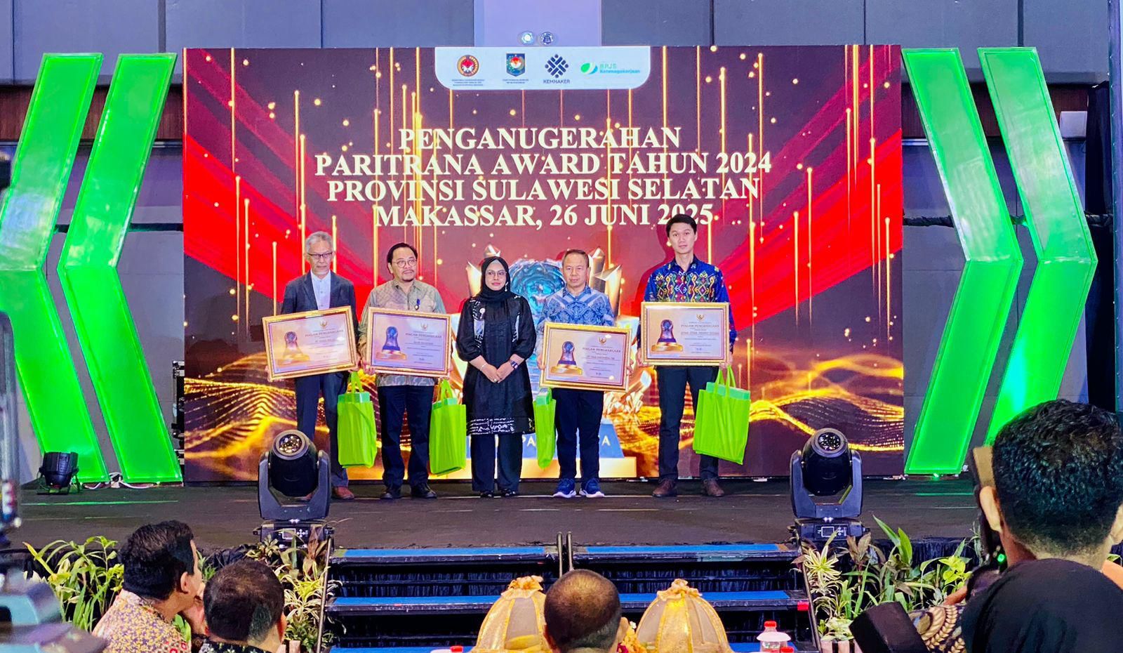 Kalla Toyota Raih Peringkat 1 Paritrana Award Sulsel, Bukti Komitmen Perlindungan Sosial Karyawan