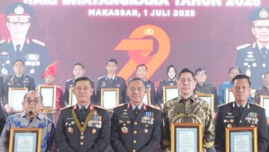 Kalla Toyota Terima Penghargaan dari Polda Sulsel pada Peringatan Hari Bhayangkara ke-79