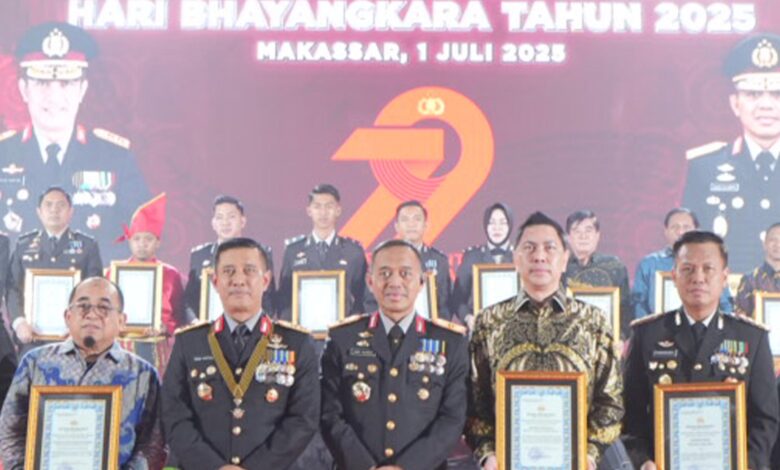 Kalla Toyota Terima Penghargaan dari Polda Sulsel pada Peringatan Hari Bhayangkara ke-79