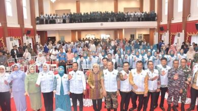 Wadan Lantamal VI Hadiri Launcing "Aksi Stop Stunting" Provinsi Sulsel