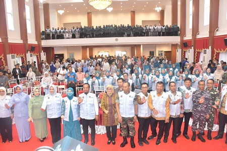 Wadan Lantamal VI Hadiri Launcing "Aksi Stop Stunting" Provinsi Sulsel