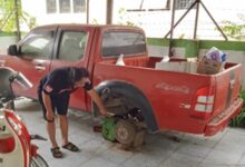 Pencuri Gasak Lima Ban Mobil Dinas DLH Bone di Area Kantor