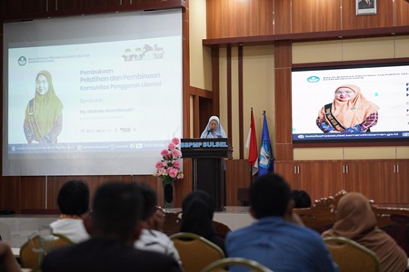 Melinda Aksa Ajak Komunitas Literasi Terus Sebarkan Cahaya Pengetahuan Bunda Literasi Kota Makassar