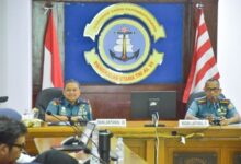 Lantamal VI Makassar Gelar Rapat Staf Persiapan Makassar Navy Run 2025