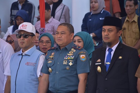 Danlantamal VI Menghadiri Peluncuran 80.000 Koperasi Desa/Kelurahan Merah Putih