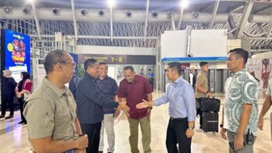 Wadan Lantamal VI Sambut Kedatangan Wamenhan di Makassar
