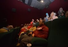 Danlantamal VI Beserta Ketua Korcab VI DJA II Bersama Masyarakat Kota Makassar Nobar Film Believe