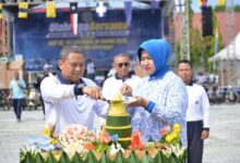 Olahraga Bersama Meriahkan Akhir dari Rangkaian HUT ke 75 Lantamal VI