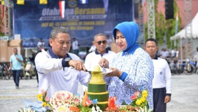 Olahraga Bersama Meriahkan Akhir dari Rangkaian HUT ke 75 Lantamal VI