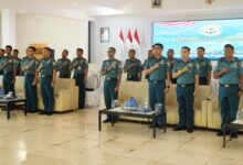 Wadan Lantamal VI Ikuti Safari Binkorps Pelaut dan Binkorps Teknik Secara Vicon