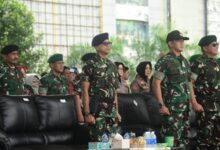 Wadan Lantamal VI Hadiri Upacara Penutupan Pendidikan Dasar Militer, Pelatihan Manajerial, dan Penetapan Komcad SPPI BATCH-3 Tahun 2025