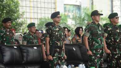 Wadan Lantamal VI Hadiri Upacara Penutupan Pendidikan Dasar Militer, Pelatihan Manajerial, dan Penetapan Komcad SPPI BATCH-3 Tahun 2025