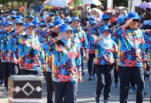 SKPD Pemkab Gowa, Instansi Hingga Organisasi Ramaikan Gerak Jalan HUT RI