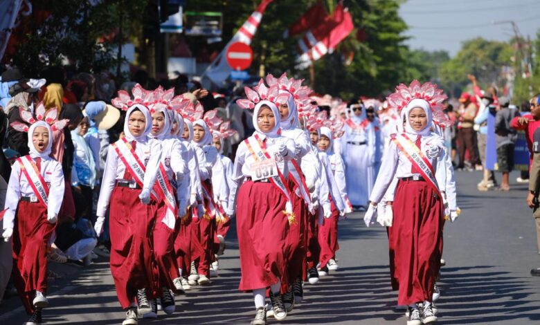 Gerak Jalan Pelajar di Gowa Bantu Tingkatkan Kedisiplinan dan Bentuk Karakter Siswa
