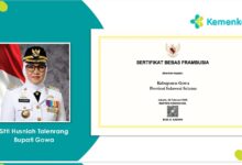 Kabupaten Gowa Raih Sertifikat Bebas Frambusia dari Kemenkes