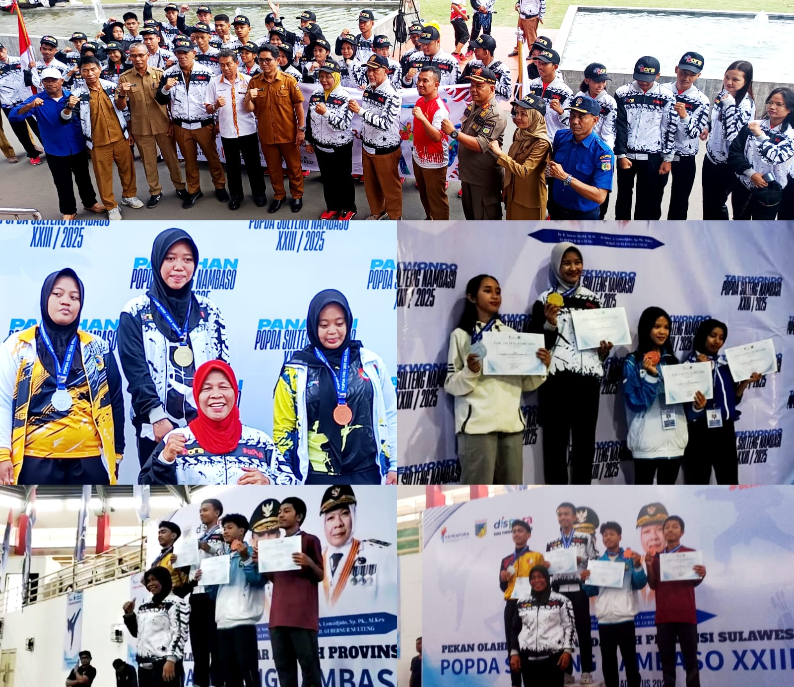 Bela Diri dan Panahan Bawa Kontingen Kota Palu Juara Umum POPDA