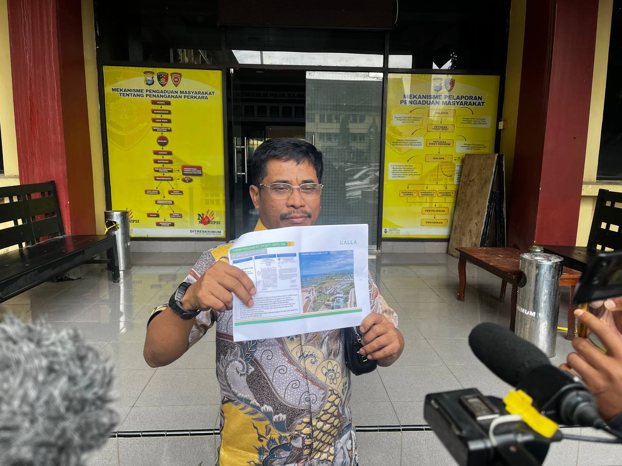 Kuasa Hukum Hadji Kalla Datangi Polda Sulsel Pertanyakan Perkembangan Laporan Dugaan Tindak Pidana Penipuan dan Penggelapan PT GMTD Tbk