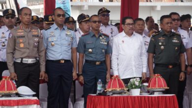 Wadan Lantamal VI Hadiri Launching Pesawat Amfibi dan Penandatanganan Prasasti Ground Breaking Water Aerodrome oleh Menhub dan Gubernur Sulsel