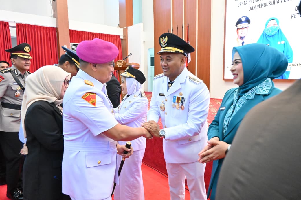 Danlantamal VI Berikan Ucapan Selamat Atas Penyumpahan Dan Pelantikan Wali Kota dan Wawali Palopo Provinsi Sulsel