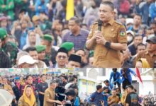 Hadianto Rasyid bersama Imelda Liliana Temui Massa Demonstran dalam Unjuk Rasa di Kantor DPRD Sulteng