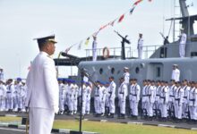 Peringati HUT Ke-80 TNI AL Tahun 2025, Kodaeral VI Laksanakan Upacara