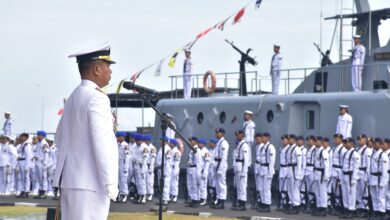 Peringati HUT Ke-80 TNI AL Tahun 2025, Kodaeral VI Laksanakan Upacara
