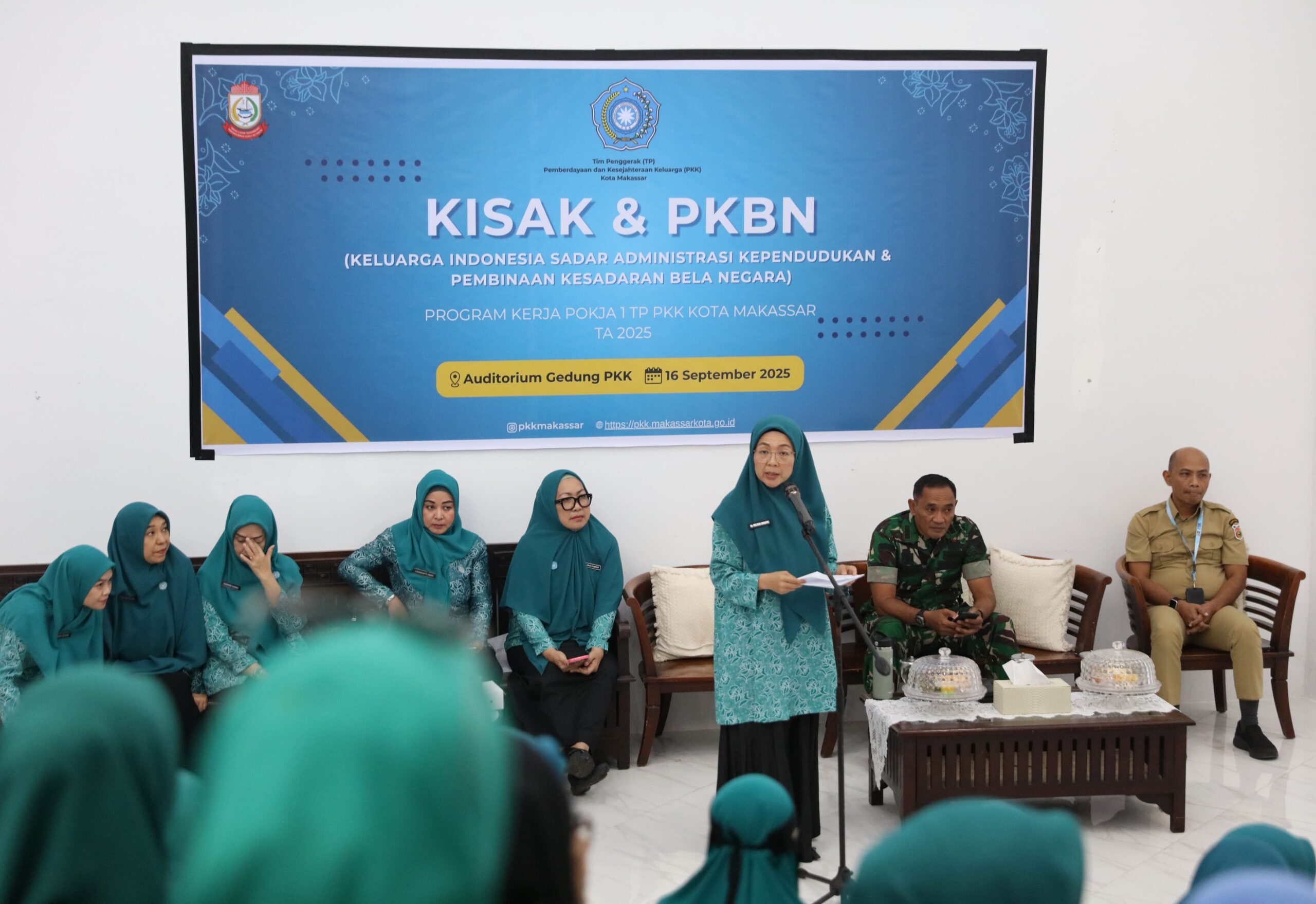 TP PKK Makassar Dorong KISAK dan PKBN, Melinda Aksa Ajak Kader Perkuat Administrasi dan Bela Negara