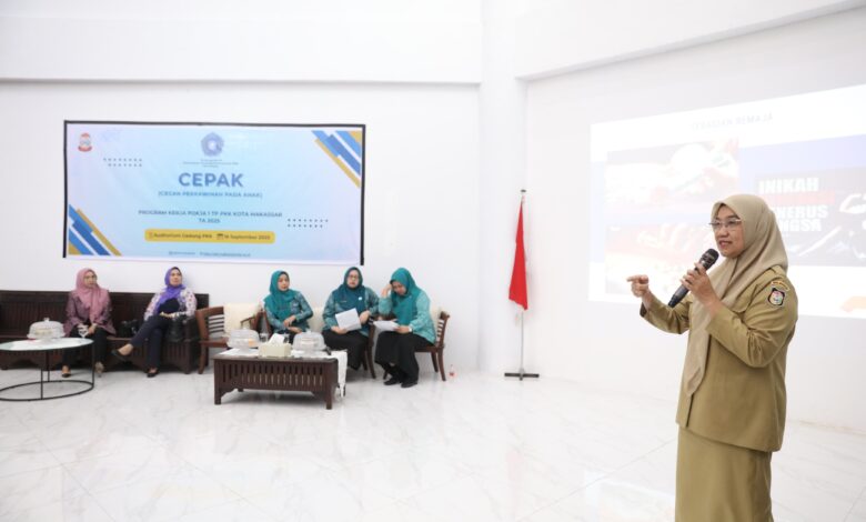 TP PKK Makassar Gelar Sosialisasi Cegah Perkawinan Anak, Dorong Kader Jadi Agen Perubahan