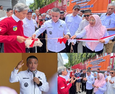 Wali Kota Palu Hadianto Rasyid Resmikan Infrastruktur Beton RT/RW