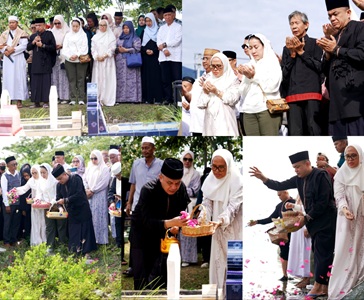 Pemkot Palu Ziarah dan Tabur Bunga di Sejumlah Titik Tsunami 2018