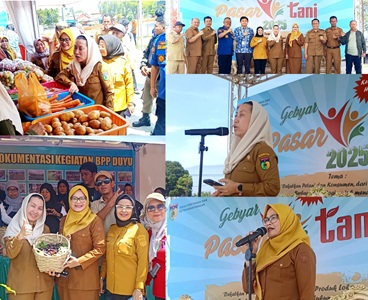 Wawali Imelda Hadiri Gebyar Pasar Tani 2025 di Lapangan Vatulemo