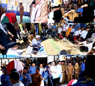 Hadianto Rasyid Pimpin Upacara Pemakaman Seorang Pegawai Pemerintah Kota Palu