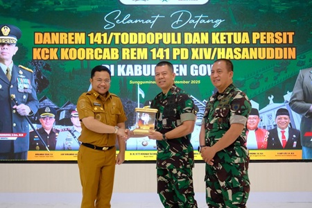 Wabup Gowa Dorong Penguatan TNI–Pemda Hadapi Tantangan Daerah