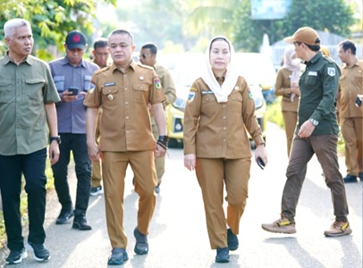 Wali Kota Palu Hadianto bersama Wakil Wali Kota Imelda Kunjungan ke Lokasi Eks HGB di Kelurahan Tondo