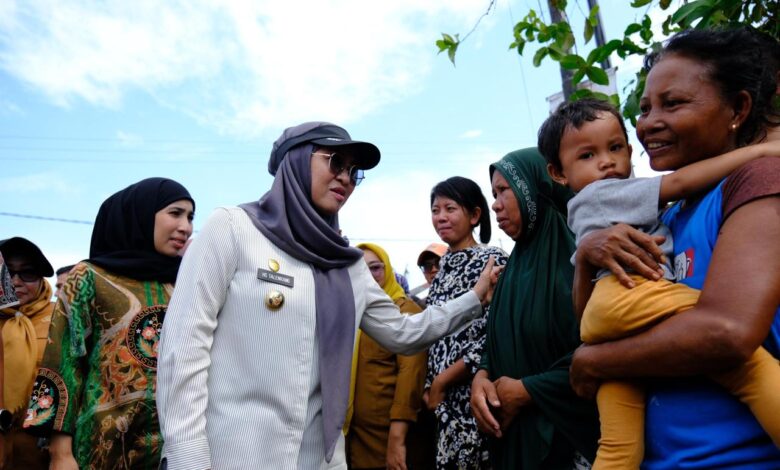 Bupati Gowa Turun Langsung Tinjau Warga Terdampak Angin Puting Beliung