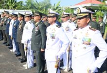 Kodaeral VI Ikuti Ziarah Nasional HUT Ke-80 TNI Tahun 2025 di TMP Panaikang
