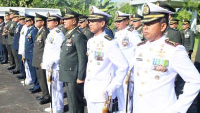 Kodaeral VI Ikuti Ziarah Nasional HUT Ke-80 TNI Tahun 2025 di TMP Panaikang