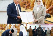 Pelantikan Pejabat JPT Pemkot Palu, Wawali Imelda: Jaga Komitmen Integritas!