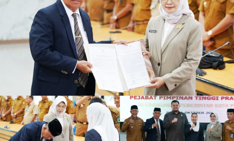 Pelantikan Pejabat JPT Pemkot Palu, Wawali Imelda: Jaga Komitmen Integritas!