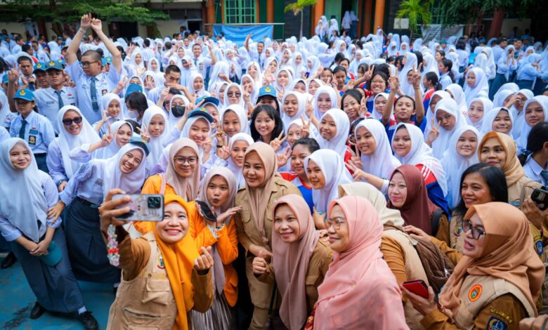 Wagub Sulsel Fatmawati Edukasi Siswa soal Kesehatan dan Bahaya Narkoba