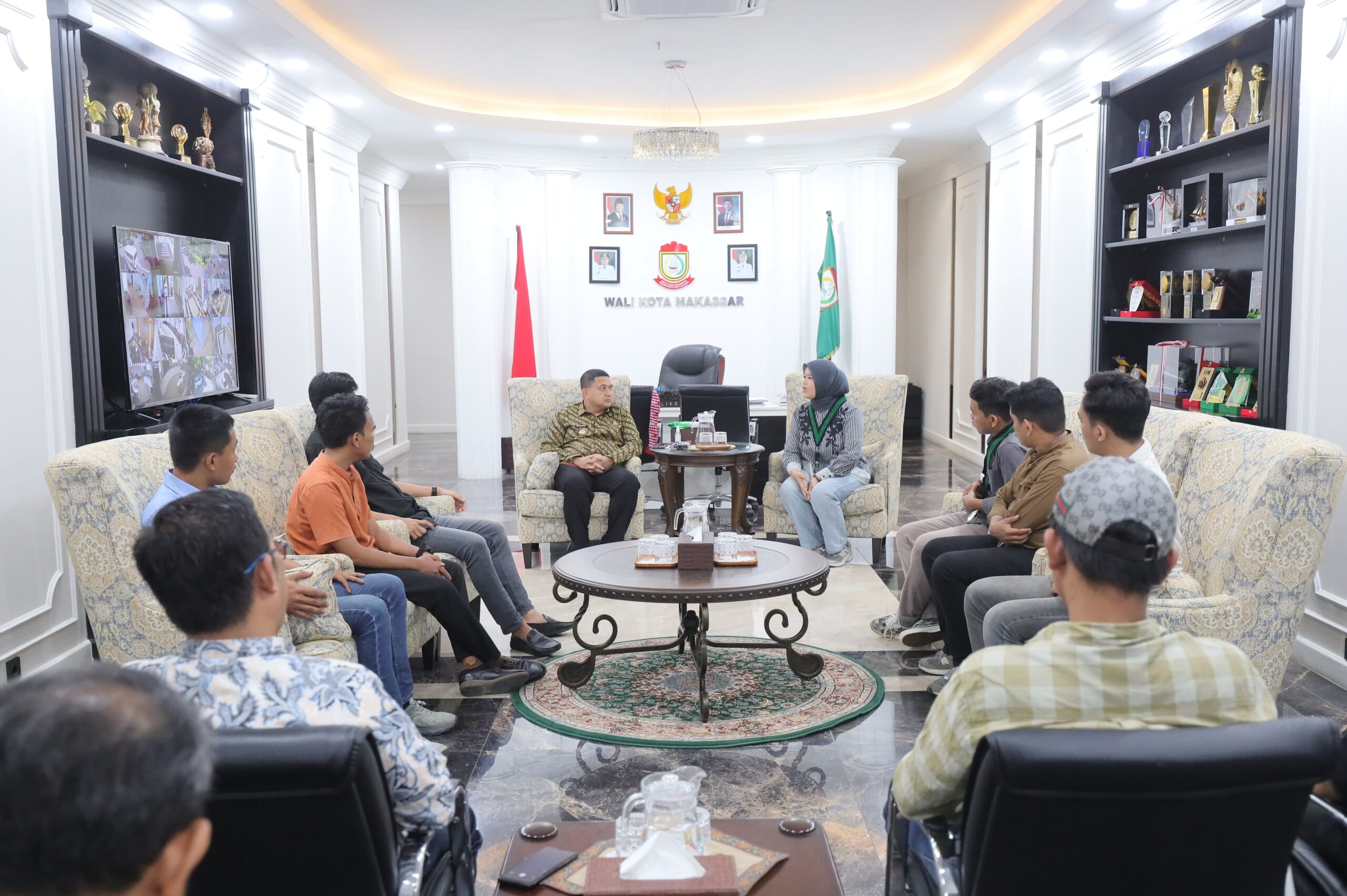 Munafri Bahas Program Zero Waste dan Training Hub Bersama HMI Makassar
