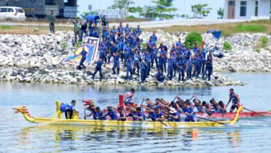 Kodaeral VI Navy Open Water Sport Competition 2025 Mulai Perlombakan Dayung Perahu Naga