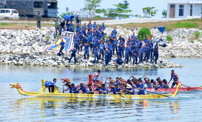Kodaeral VI Navy Open Water Sport Competition 2025 Mulai Perlombakan Dayung Perahu Naga