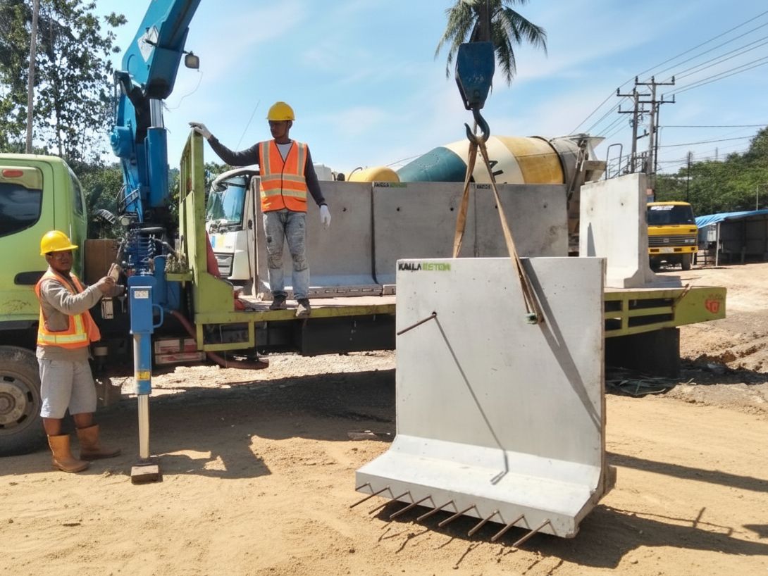 Kalla Beton Luncurkan Precast L Shape Solusi Efisien untuk Dinding Penahan Tanah dan Drainase