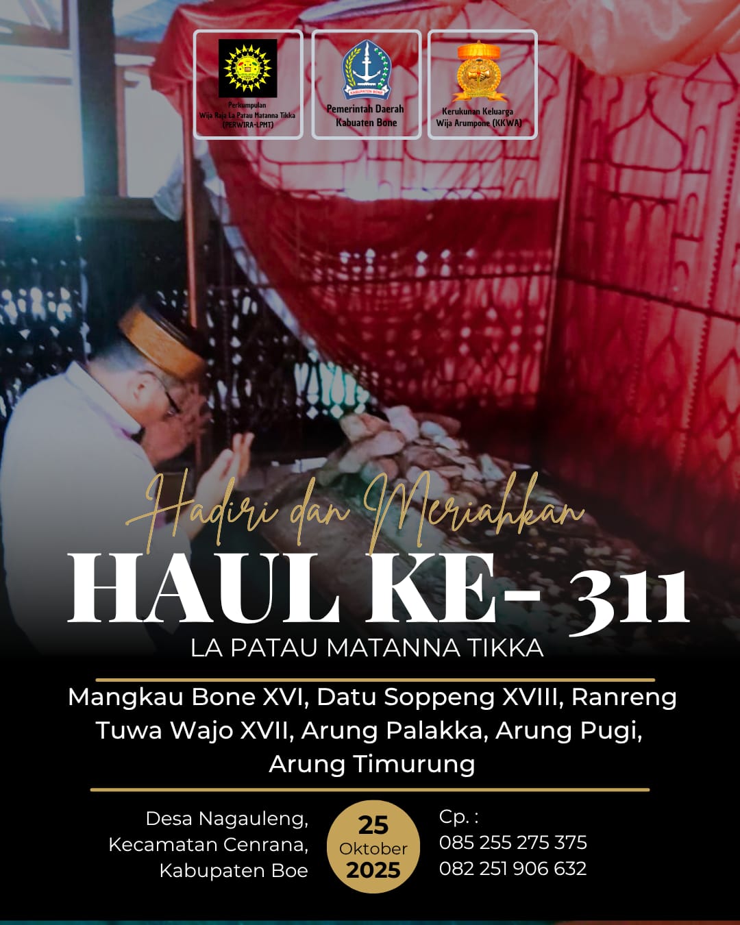 Mengenang Warisan Budaya Wija Lapatau Matanna Tikka Gelar Haul Ke-311 Kalaborasi Pemda Bone