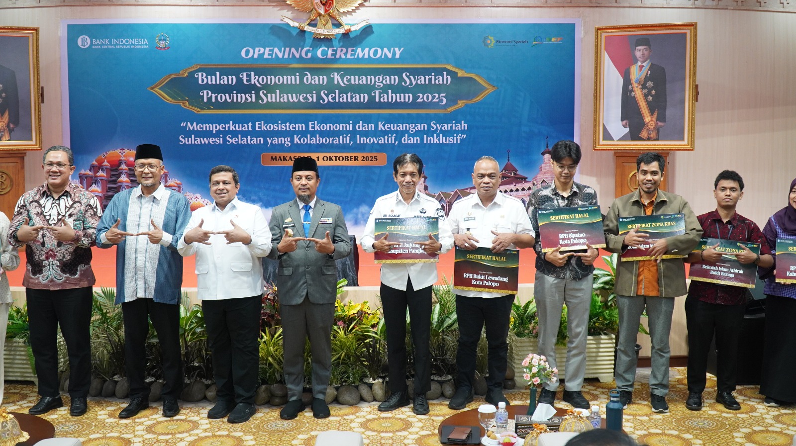 Pertama di Sulsel, Sekolah Islam Athirah Raih Sertifikat Zona KHAS Halal dari Bank Indonesia Sulsel